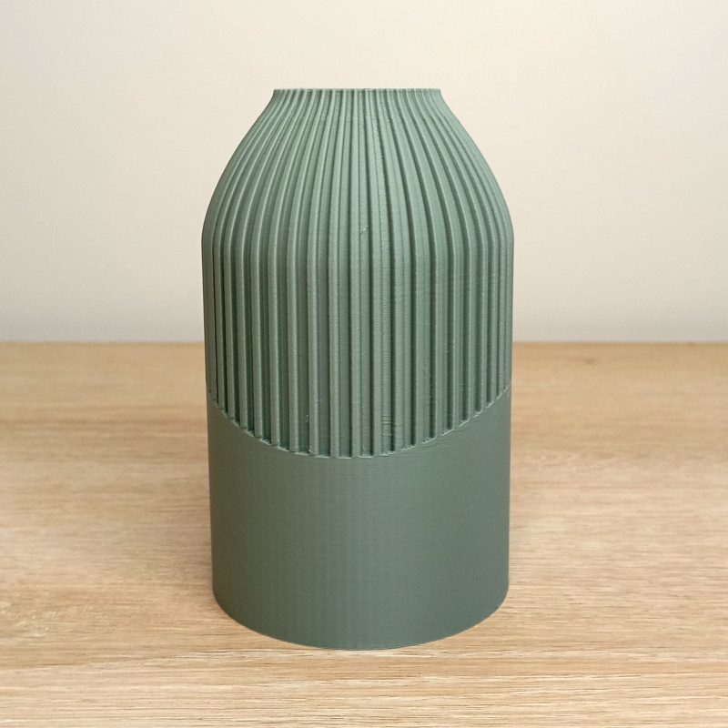 Vase "Duo" | Vase Décoratif Bicolore Imprimé 3D en PLA Recyclable