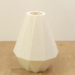 Diffuseur Parfum "Prisme" Blanc/Rouge | Diffuseur Géométrique Imprimé 3D