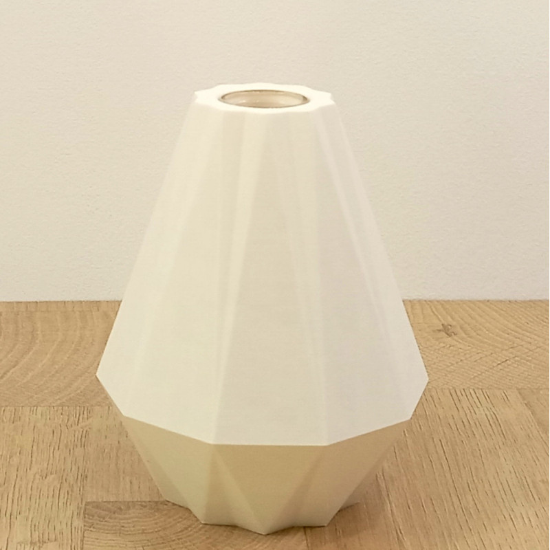 Diffuseur Parfum "Prisme" Blanc/Rouge | Diffuseur Géométrique Imprimé 3D