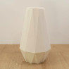 Vase "Prisme" Blanc/Brique| Vase Géométrique Imprimé 3D PLA Recyclable