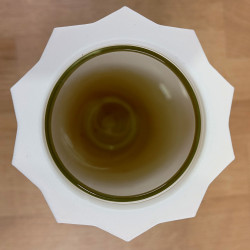 Vase "Prisme" Blanc/Brique| Vase Géométrique Imprimé 3D PLA Recyclable