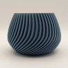 Ripple Light : socle arrondi avec vagues sculptées. Ambiance douce et harmonieuse, personnalisable en couleurs.