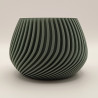 Ripple Light : socle arrondi avec vagues sculptées. Ambiance douce et harmonieuse, personnalisable en couleurs.