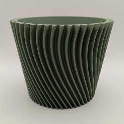 Cache-pot "Flux Torsadé" | Cache-pot PLA Recyclable Imprimé 3D