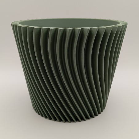 Cache-pot "Flux Torsadé" | Cache-pot PLA Recyclable Imprimé 3D