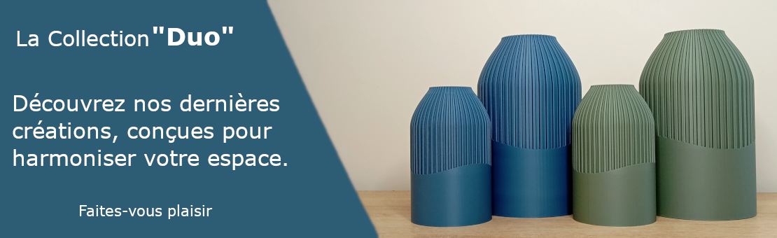 Vase et Diffuseur de parfum imprimé en 3d